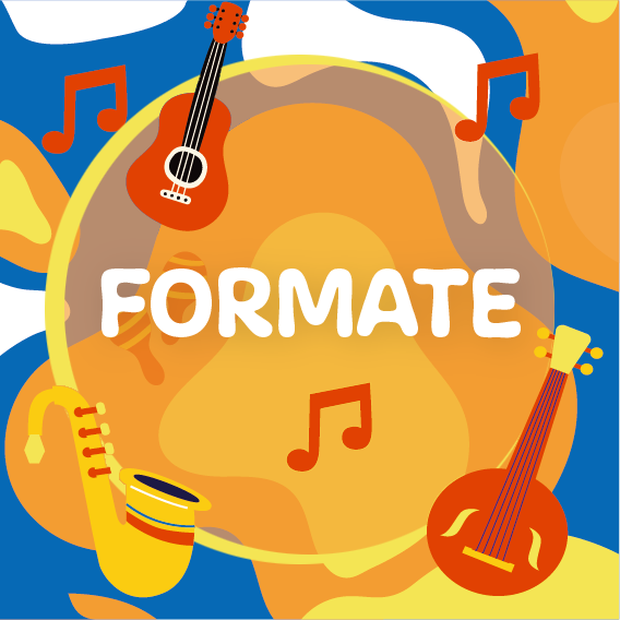 Eine bunte Kachel illustriert den Button.